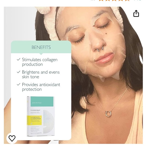 Patchology Flashmasque 5 Minute Sheet Mask – Illuminate 4ct NIB - Picture 4 of 8